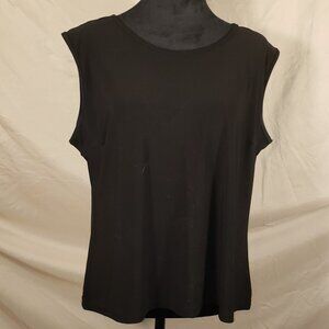 Vintage Artex Black Sleeveless Top - XL